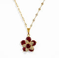 Ruby Blossom Necklace