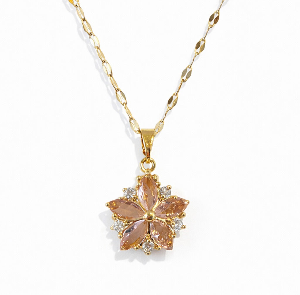 Blush Petal Necklace