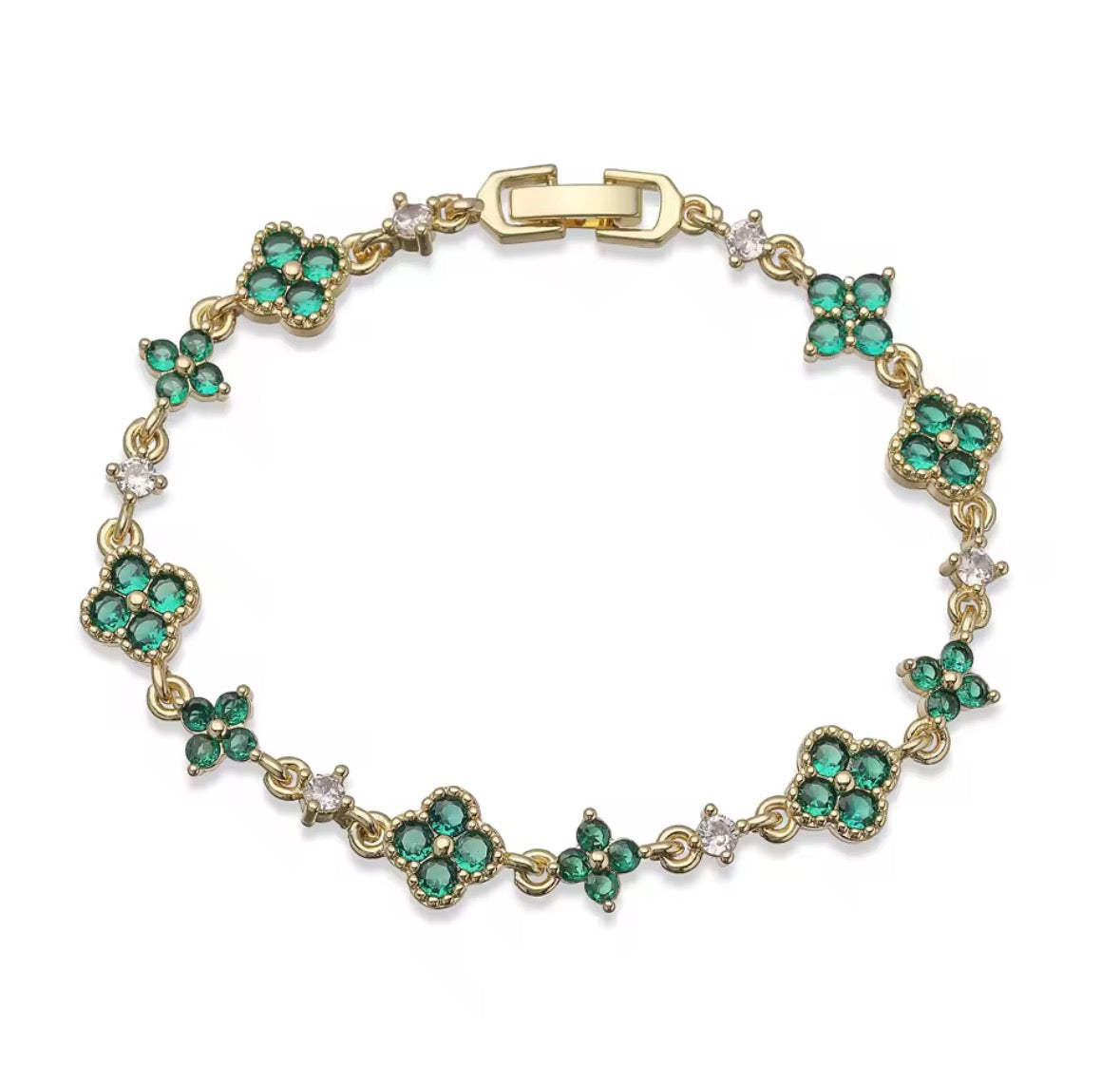 Emerald Blossom Bracelet