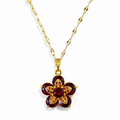 Ruby Blossom Necklace